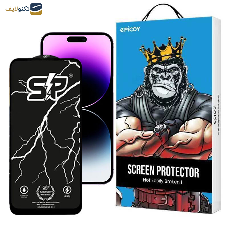 گلس گوشی اپل iPhone 14 Pro Max اپیکوی مدل SP Factory - Epicoy SP Factory Glass Screen For Apple iPhone 14 Pro Max