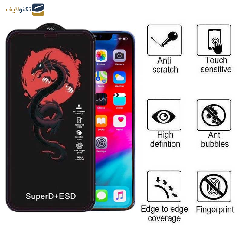 گلس گوشی اپل iPhone Xs Max -11 Pro Ma اپیکوی مدل Dragon ESD - Epicoy Dragon ESD Screen Protector For Apple iPhone Xs Max -11 Pro Max