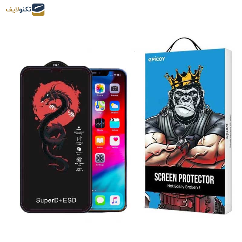 گلس گوشی اپل iPhone Xs Max -11 Pro Ma اپیکوی مدل Dragon ESD - Epicoy Dragon ESD Screen Protector For Apple iPhone Xs Max -11 Pro Max