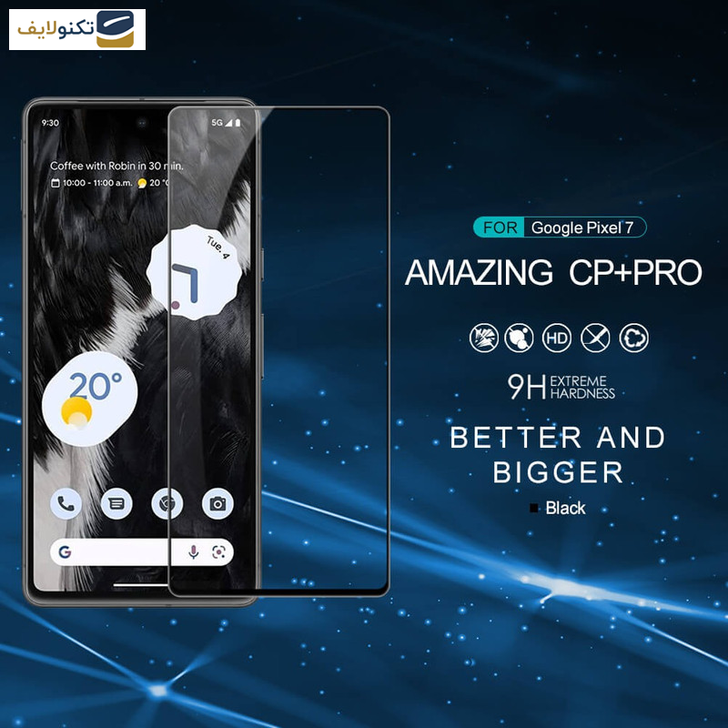 گلس گوشی گوگل Pixel 7 نیلکین مدل CP Plus Pro - Nillkin Amazing CP Plus Pro tempered glass screen protector for Google Pixel 7