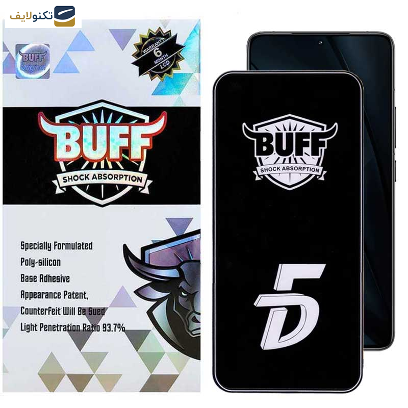 گلس گوشی شیائومی Redmi Turbo 3 - پوکو F6 Pro- F6 بوف مدل F33-G - Buff 5D F33-G Glass Screen Protector For Xiaomi Poco F6 Pro- Poco F6- Redmi Turbo 3
