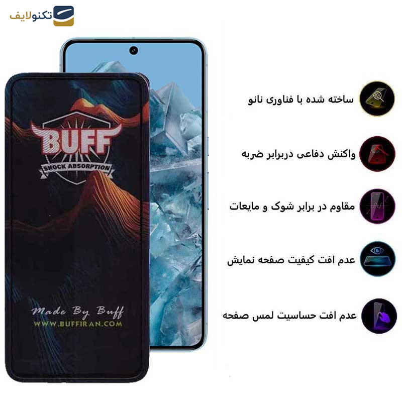 گلس گوشی گوگل Pixel 8 Pro- 7 Pro بوف مدل Mountain - Buff Mountain Glass Screen Protector For Google Pixel 8 Pro- Google Pixel 7 Pro