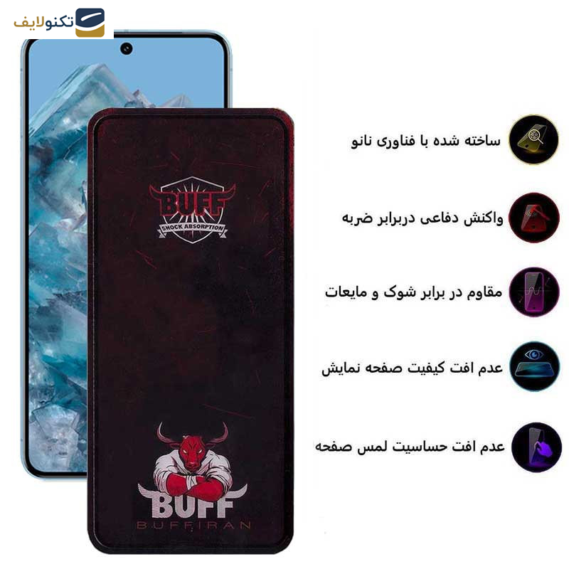 گلس گوشی گوگل Pixel 8 Pro- 7 Pro بوف مدل Muscle-Bull - Buff Muscle-Bull Glass Screen Protector For Google Pixel 8 Pro- Pixel 7 Pro