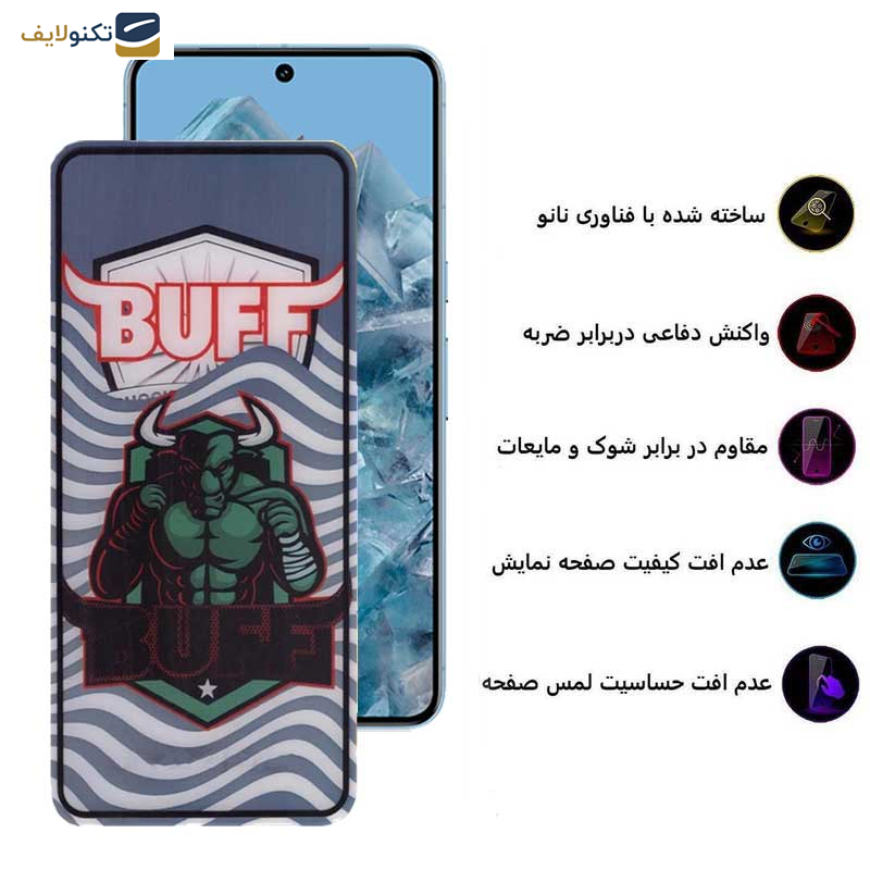 گلس گوشی گوگل Pixel 8 Pro- 7 Pro بوف مدل S - Buff Super Power-G Glass Screen Protector For Pixel 8 Pro- Pixel 7 Pro