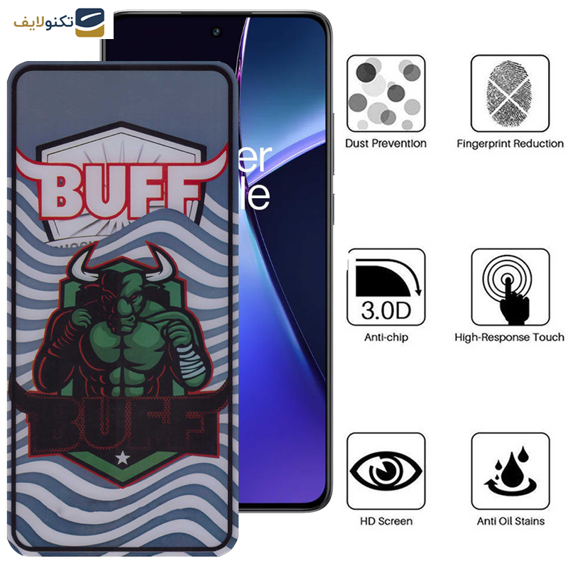 گلس گوشی وان پلاس Nord CE4-Nord CE3-10R-10T-Ace Pro-Ace بوف مدل Super Power-G - Buff Super Power-G Glass Screen Protector For OnePlus Nord CE4-Nord CE3-10R-10T-Ace Pro-Ace