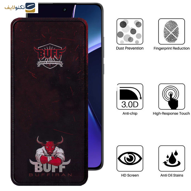 گلس گوشی وان پلاس Nord CE4 -Nord CE3 -10R -10T -Ace Pro -Ace بوف مدل Muscle-Bull-G - Buff Muscle-Bull-G Glass Screen Protector For OnePlus Nord CE4-Nord CE3-10R-10T-Ace Pro-Ace