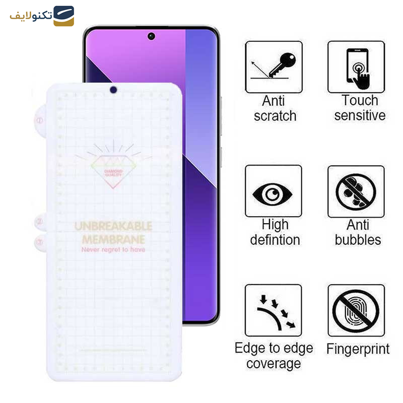 گلس گوشی شیائومی Redmi Note 13 Pro Plus - Mi 12 Pro- Galaxy A71 بوف مدل Hydrogel - Buff Hydrogel Glass Screen Protector For Xiaomi Redmi Note 13 Pro Plus- Mi 12 Pro- Galaxy A71