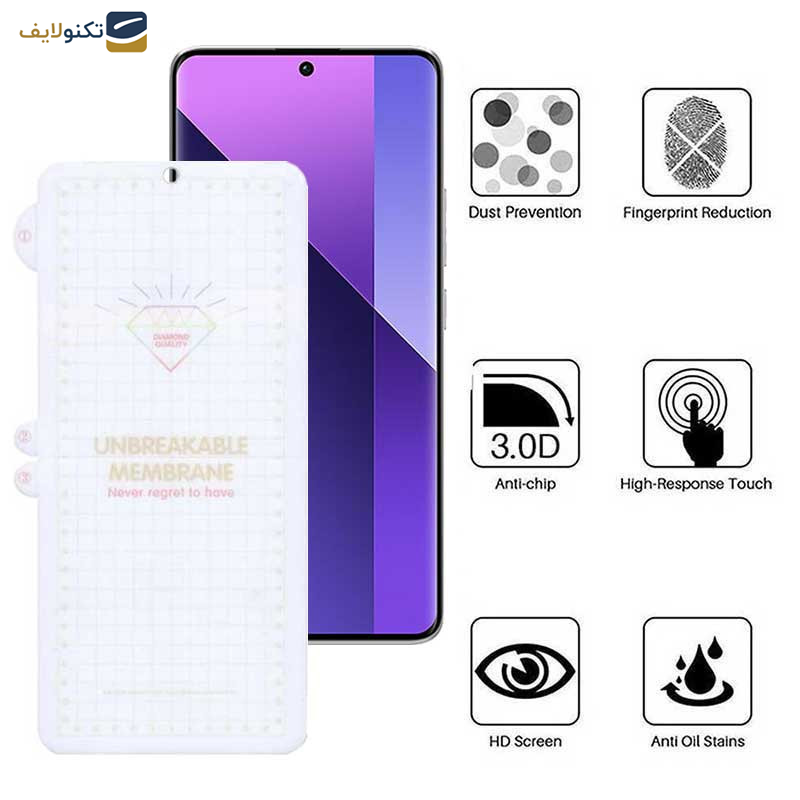 گلس گوشی شیائومی Redmi Note 13 Pro Plus - Mi 12 Pro- Galaxy A71 بوف مدل Hydrogel - Buff Hydrogel Glass Screen Protector For Xiaomi Redmi Note 13 Pro Plus- Mi 12 Pro- Galaxy A71