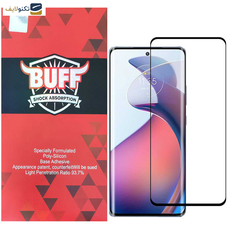 گلس گوشی موتورولا Edge 30 Fusion بوف مدل Full-Glue - Buff Full-Glue Glass Screen Protector For Motorola Edge 30 Fusion