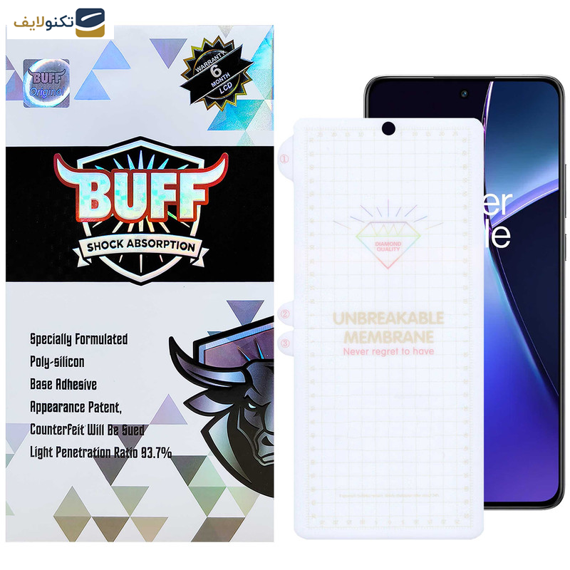 گلس گوشی وان پلاس Nord CE4-Nord CE3-10R-10T-Ace Pro-Ace بوف مدل Hydrogel-G - Buff Hydrogel-G Glass Screen Protector For OnePlus Nord CE4-Nord CE3-10R-10T-Ace Pro-Ace