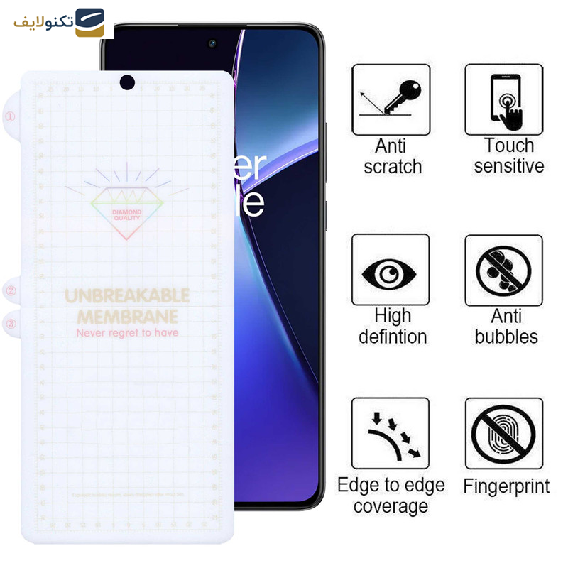 گلس گوشی وان پلاس Nord CE4-Nord CE3-10R-10T-Ace Pro-Ace بوف مدل Hydrogel-G - Buff Hydrogel-G Glass Screen Protector For OnePlus Nord CE4-Nord CE3-10R-10T-Ace Pro-Ace