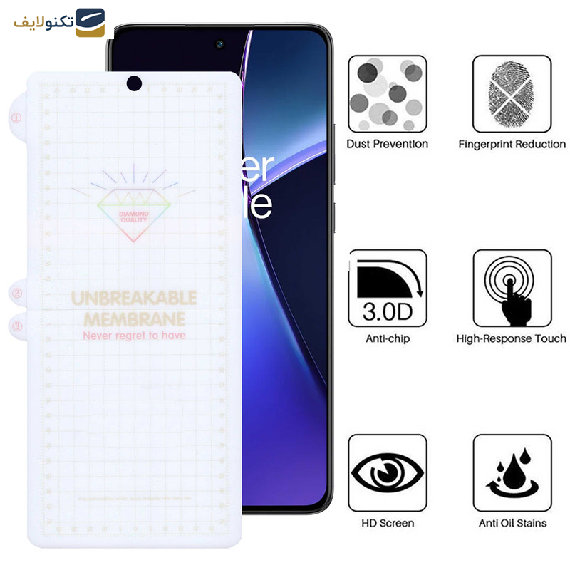گلس گوشی وان پلاس Nord CE4-Nord CE3-10R-10T-Ace Pro-Ace بوف مدل Hydrogel-G - Buff Hydrogel-G Glass Screen Protector For OnePlus Nord CE4-Nord CE3-10R-10T-Ace Pro-Ace