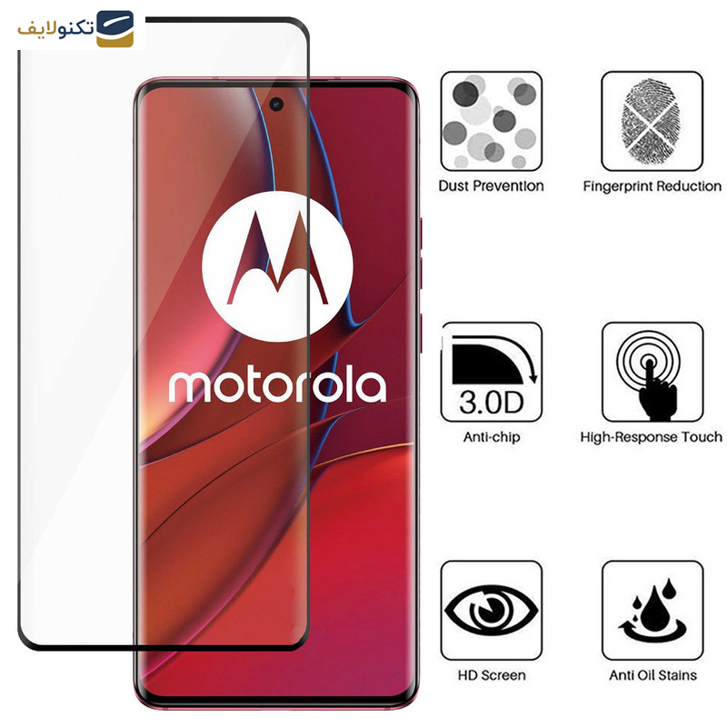 گلس گوشی  موتورولا Edge 40 - Edge 40 Neo بوف مدل Full-Glue-G - Buff Full-Glue-G Glass Screen Protector For Motorola Edge 40 - Edge 40 Neo