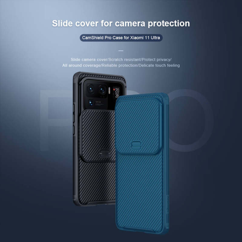 کاور گوشی شیائومی 11 اولترا نیلکین مدل camshield Pro  - Nillkin camshield pro cover for Xiaomi 11 Ultra