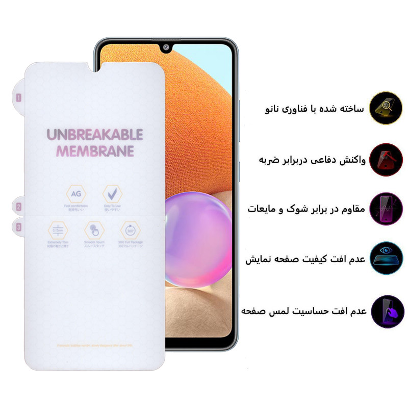 گلس گوشی سامسونگ Galaxy a32 4G/A50/A30/M20 بوف مات مدل Hydrogel-Matte - Buff Hydrogel-Matte Galaxy a32 4G/A50/A30/M20 Screen Protector