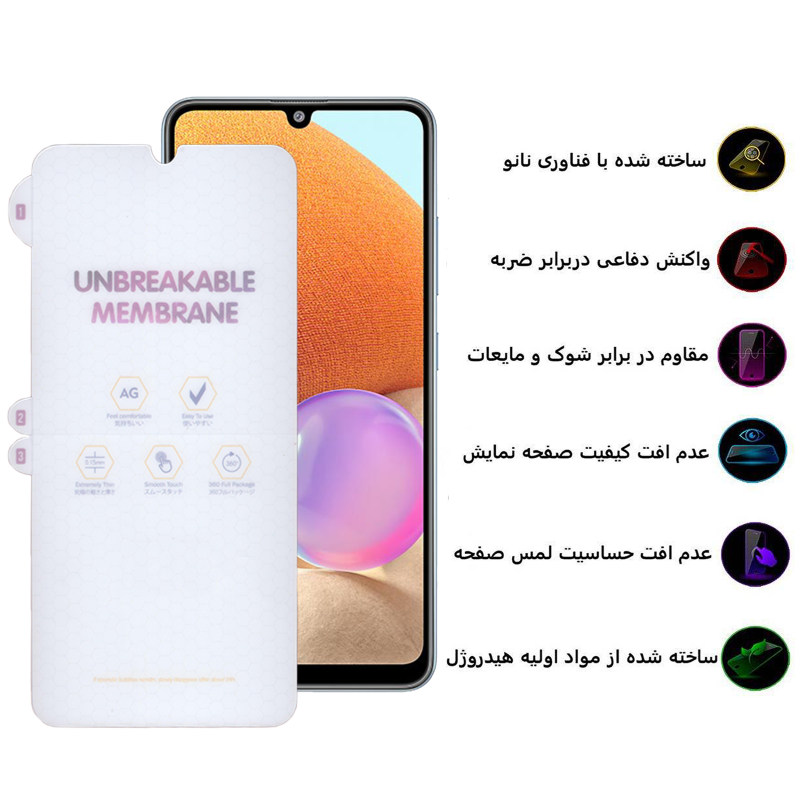گلس گوشی سامسونگ Galaxy a32 4G/A50/A30/M20 بوف مات مدل Hydrogel-Matte - Buff Hydrogel-Matte Galaxy a32 4G/A50/A30/M20 Screen Protector