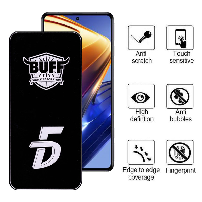 گلس گوشی پوکو F4 GT 5G  بوف5D مدل F33 - Buff F33 Poco F4 GT 5G Screen Protector