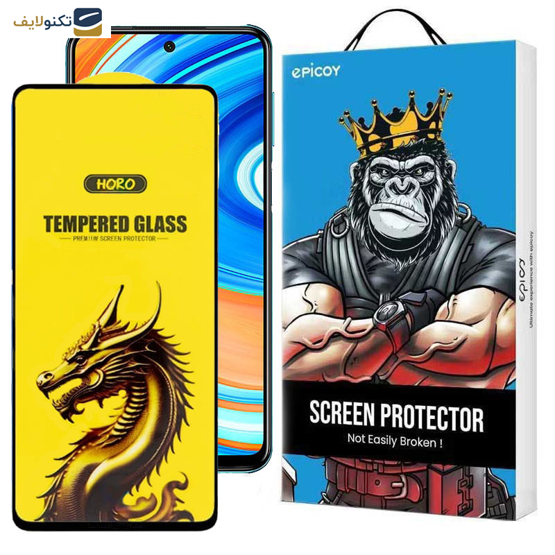 گلس گوشی شیائومی Redmi Note 9 Pro Max - Note 9 Pro 5G- Note 9 Pro 4G (Global-India) - Note 9S اپیکوی مدل Golden Dragon - Epicoy Golden Dragon Screen Protector For Xiaomi Redmi Note 9 Pro Max - Note 9 Pro 5G- Note 9 Pro 4G Global-India - Note 9S