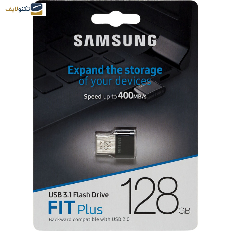 فلش مموری سامسونگ مدل FIT Plus USB 3.1 ظرفیت 128 گیگابایت - 