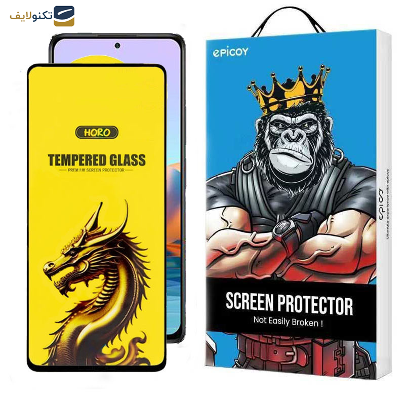 گلس گوشی شیائومی Redmi Note 10 Pro Max - Note 10 Pro 4G(Internationa) - Note 10 Lite - Note 10 Pro 4G (India) اپیکوی مدل Golden Dragon - Epicoy Golden Dragon Screen Protector For Xiaomi Redmi Note 10 Pro Max - Note 10 Pro 4G Internationa - Note 10 Lite - Note 10 Pro 4G India