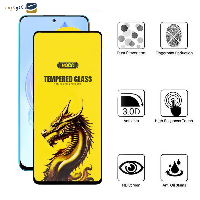 گلس گوشی آنر 90 Lite- 90 GT- X8a- X8b- X8 4G اپیکوی مدل Golden Dragon  - Epicoy Golden Dragon Screen Protector For Honor 90 Lite- 90 GT- X8a- X8b- X8 4G