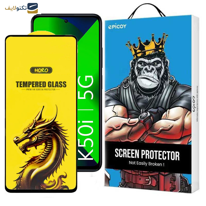 گلس گوشی شیائومی Redmi K50i- Note 11 5G (China)- Note 10 Pro 5G(China) اپیکوی مدل Golden Dragon - Epicoy Golden Dragon Glass Screen Protector For Xiaomi Redmi K50i- Note 11 5G China- Note 10 Pro 5G China