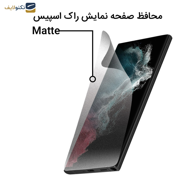 گلس گوشی سامسونگ Galaxy S22 Ultra 5G راک اسپیس مدل 180M-01G  - 180M-01G Matte Rock Space Screen Protector Suitable for Samsung Galaxy S22 Ultra 5G Mobile Phone
