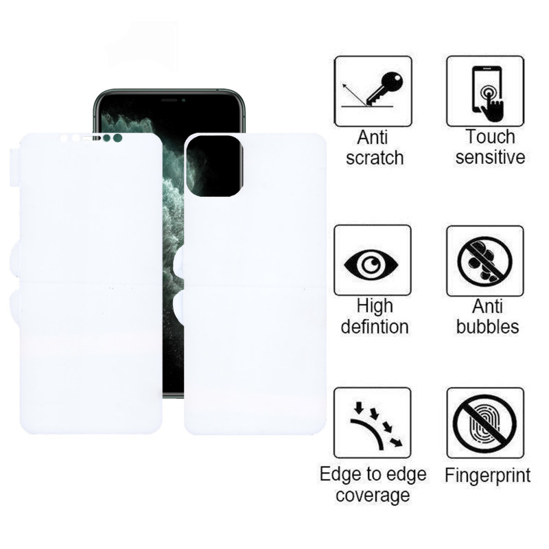 محافظ صفحه نمایش و پشت گوشی اپل iPhone 11 Pro اپیکوی مدل Hydrogel-cover - Epicoy Hydrogel-cover iPhone 11 Pro Back and Screen Protector