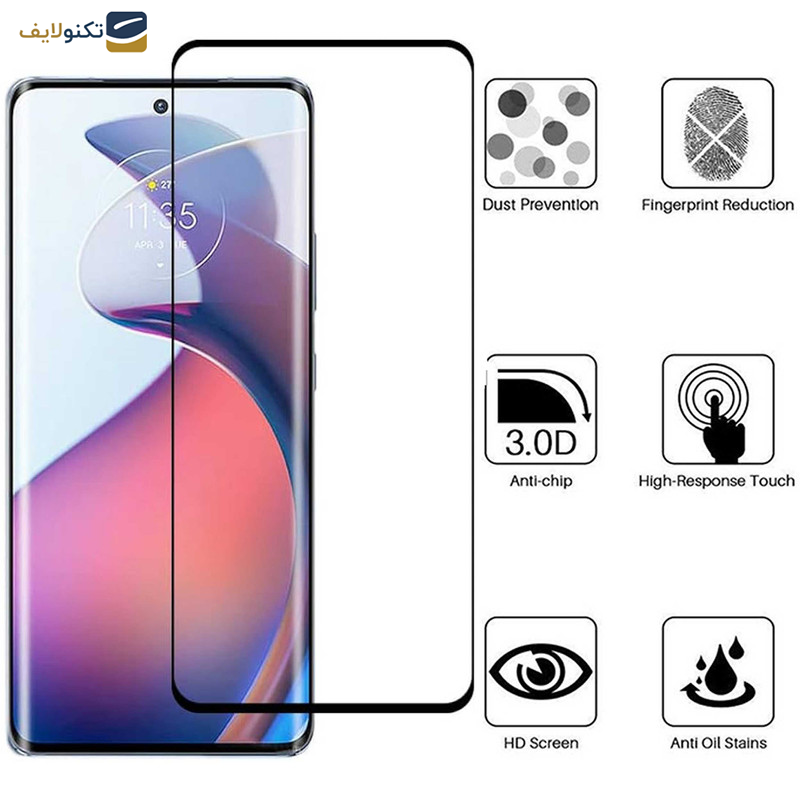 گلس گوشی موتورولا Edge 30 Fusion بوف مدل Full-Glue - Buff Full-Glue Glass Screen Protector For Motorola Edge 30 Fusion