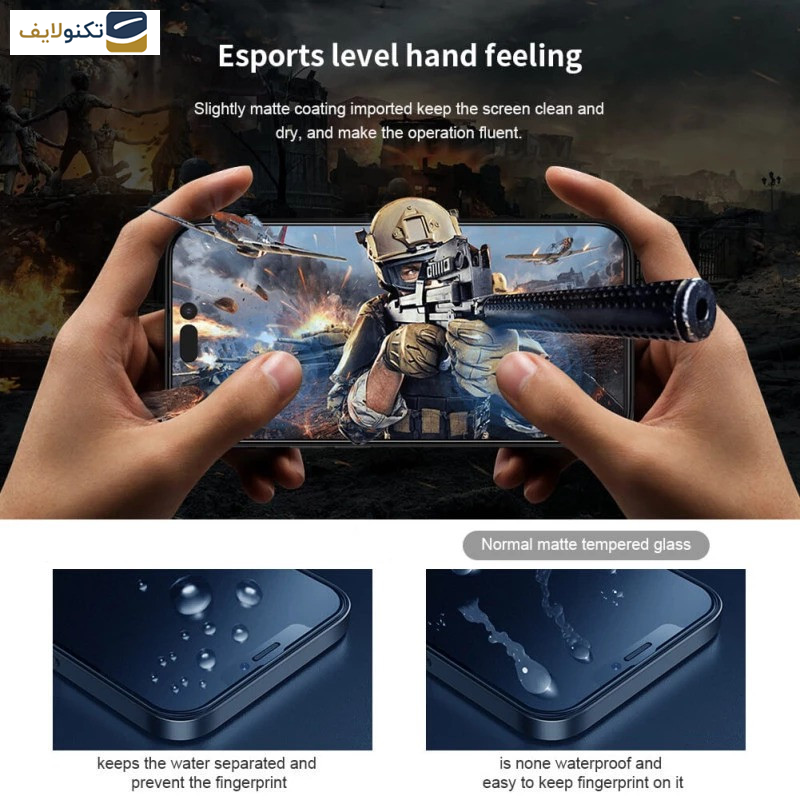 گلس مات گوشی وان پلاس Nord CE4-Nord CE3-10R-10T-Ace Pro-Ace بوف مدل 5D-Matte-G - Buff 5D-Matte-G Glass Screen Protector For OnePlus Nord CE4-Nord CE3-10R-10T-Ace Pro-Ace