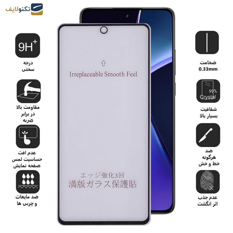 گلس مات گوشی وان پلاس Nord CE4-Nord CE3-10R-10T-Ace Pro-Ace بوف مدل 5D-Matte - Buff 5D-Matte Glass Screen Protector For OnePlus Nord CE4-Nord CE3-10R-10T-Ace Pro-Ace