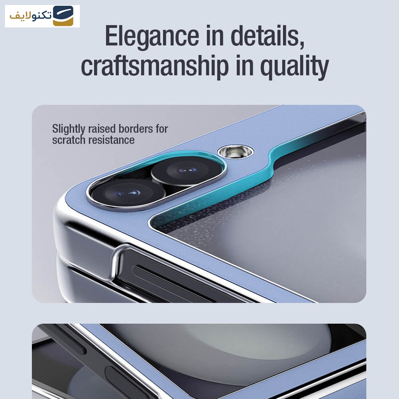 کاور گوشی سامسونگ Galaxy Z Flip 6 نیلکین مدل CamShield Flip Leather  - Nillkin CamShield Flip Leather case for Samsung Galaxy Z Flip6 5G