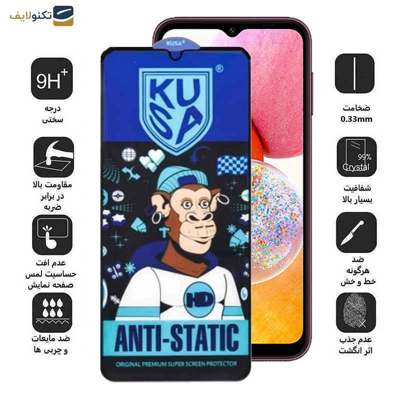 گلس گوشی سامسونگ Galaxy A14 4G-5G - A13 4G-5G - A23 4G-5G اپیکوی مدل Ice Monkey - Epicoy Ice Monkey Protector For Samsung Galaxy A14 4G-5G - A13 4G-5G - A23 4G-5G
