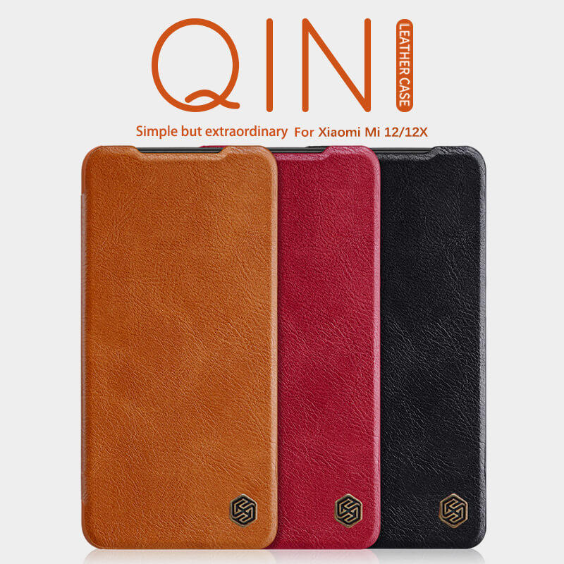 کیف کلاسوری گوشی شیائومی 12X / 12 نیلکین مدل QIN - Nillkin QIN Bag For Xiaomi 12X / 12