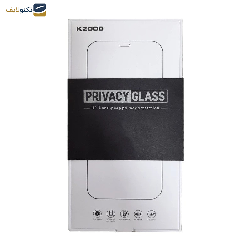 گلس حریم شخصی گوشی اپل iPhone 14 Pro کی زد دوو مدل Privacy Gss - Kzdoo Privacy Gss Screen For Apple iPhone 14 Pro