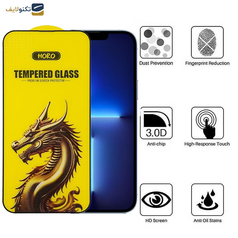 گلس گوشی اپل iPhone 13 Pro Max نمایش اپیکوی مدل Golden Dragon - Epicoy Golden Dragon Glass Screen Protector For Apple iPhone 13 Pro Max