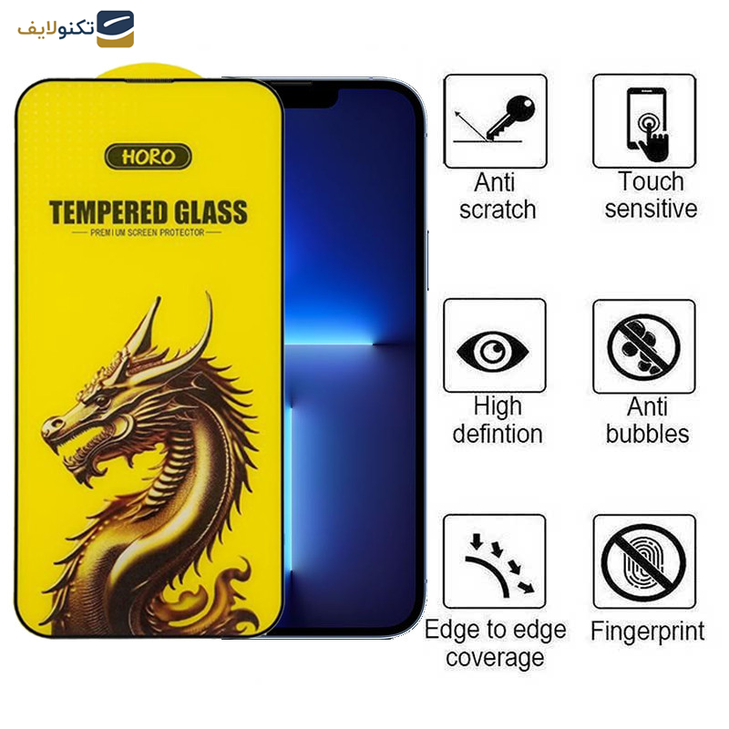 گلس گوشی اپل iPhone 13 Pro Max نمایش اپیکوی مدل Golden Dragon - Epicoy Golden Dragon Glass Screen Protector For Apple iPhone 13 Pro Max
