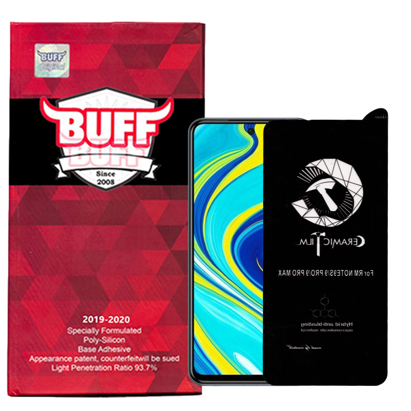 محافظ صفحه نمایش سرامیکی گوشی شیائومی redmi note 9 pro max بوف مدل CF9 - Buff CF9 redmi note 9 pro max Ceramic Screen Protector