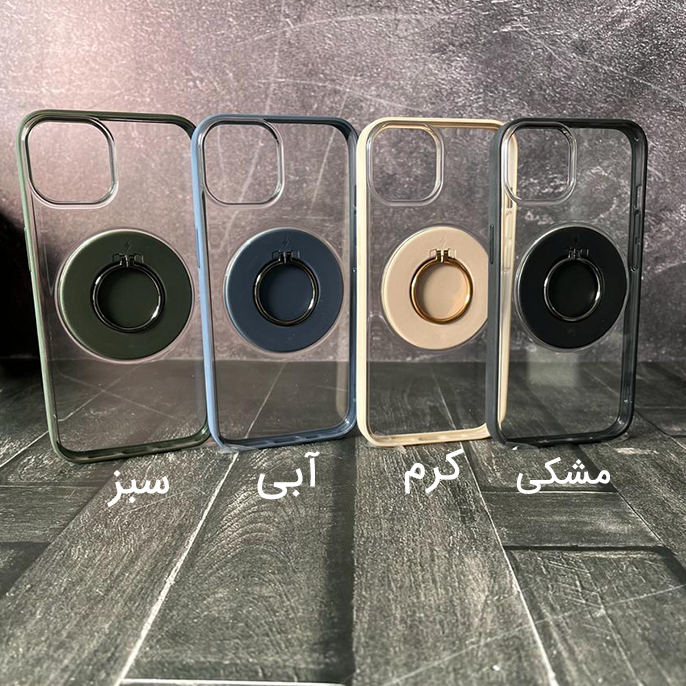 قاب گوشی iPhone 14 کیو سریز مدل Magic Mask هولدر دار - قاب گوشی iPhone 14 کیو سریز مدل Magic Mask هولدر دار