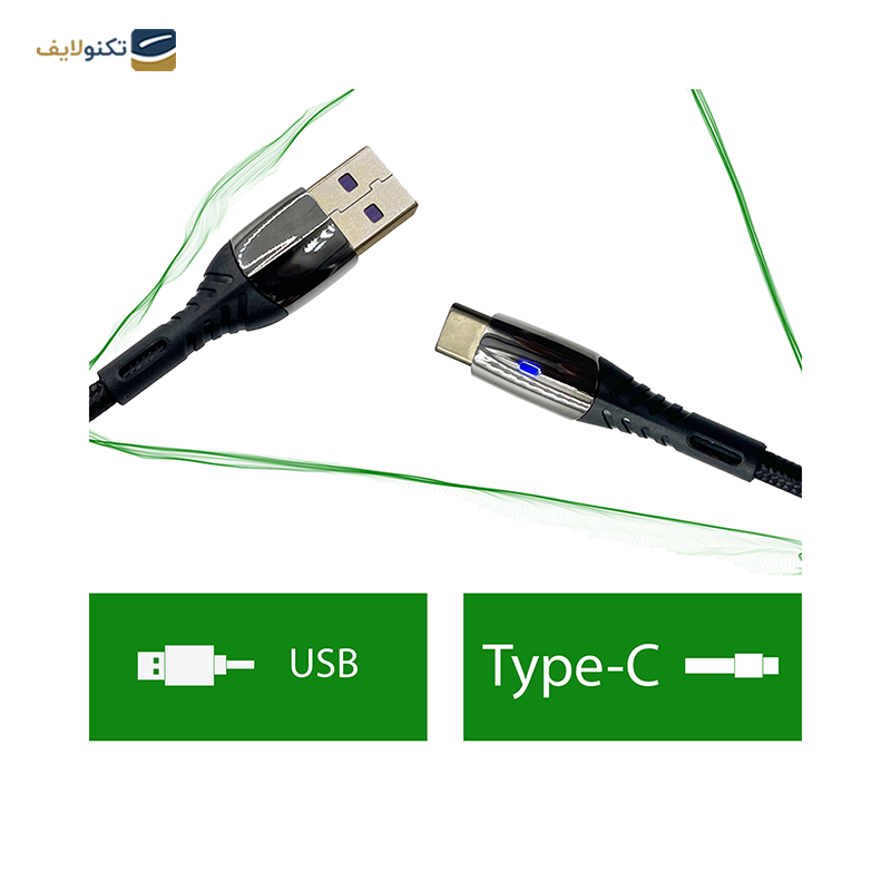 کابل تایپ سی بیاند مدل BUC-501 KF طول 1 متر - Beyond BUC-501 KF USB-C Cable 1m