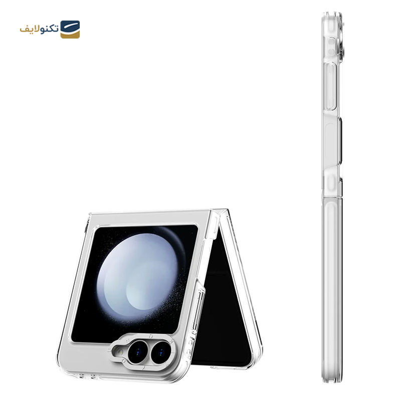 کاور گوشی سامسونگ Galaxy Z Flip 6 مدل یانگ کیت Transparent Crystal Non-Yellowing - 