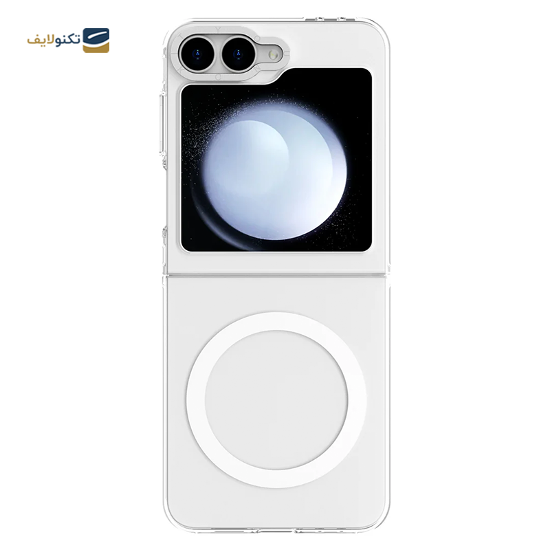 کاور گوشی سامسونگ Galaxy Z Flip 6 مدل یانگ کیت Transparent Crystal Non-Yellowing - 
