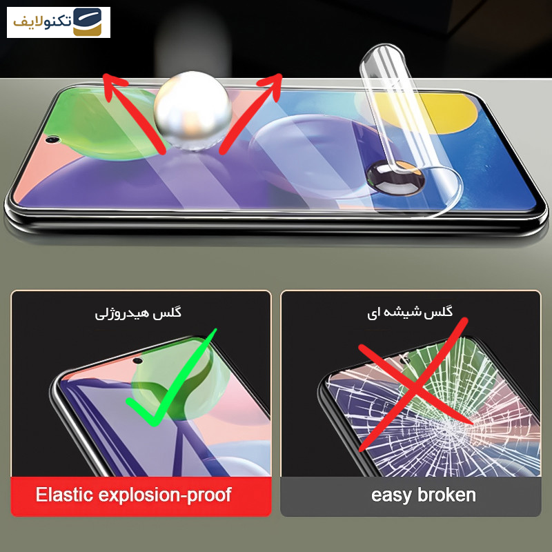 گلس پشت گوشی آنر 70 راک اسپیس مدل HyGEL - Rockspace HyGEL Transparent phone back protector suitable for Honor 70 mobile phone