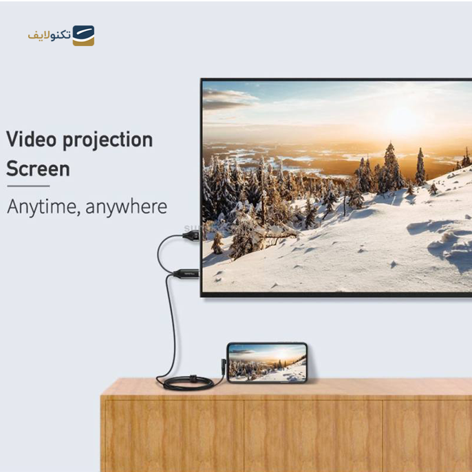  کابل تبدیل لایتنینگ به HDMI مک دودو مدل CA-6400 طول 2 متر - Mcdodo Lightning to HDMI Cable CA-6400