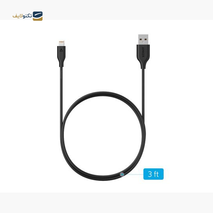  کابل تبدیل USB به لایتنینگ انکر مدل PowerLine III A8812H11 به طول  0.9 متر - Anker A8812H11 PowerLine III USB To Lightning 0.9m Cable