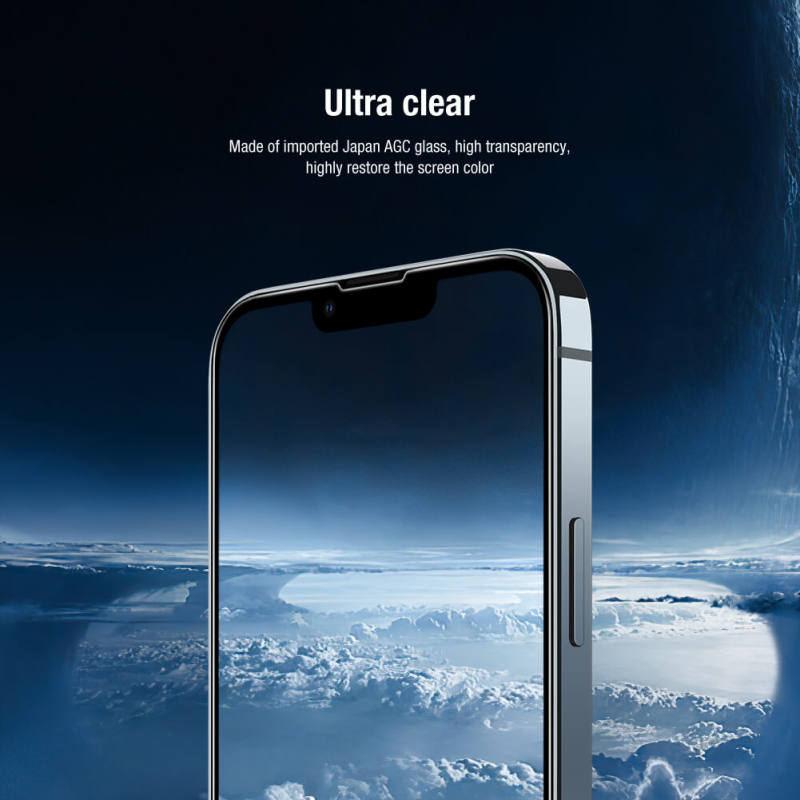 محافظ صفحه نمایش و لنز دوربین گوشی اپل iPhone 14 نیلکین مدل Amazing 2-in-1 HD - Amazing 2-in-1 HD full screen tempered glass screen protector for Apple iPhone 14