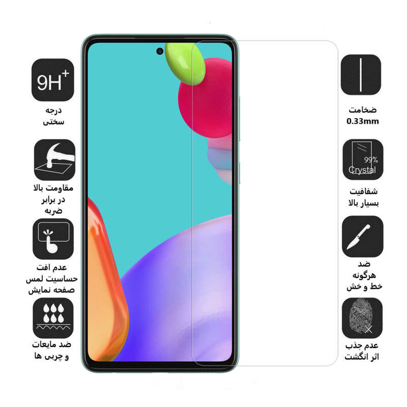 گلس گوشی سامسونگ گلکسی A52s / A52 / A51 / S20 Fe / S20 Fe 2022 / M31s اپیکوی مدل Clear Pro - Epicoy Clear Pro Galaxy A52s / A52 / A51 / S20 Fe / S20 Fe 2022 / M31s Screen Protector