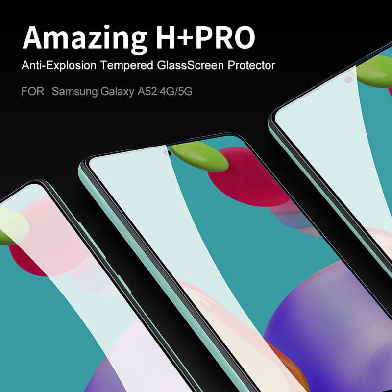 گلس گوشی سامسونگ گلکسی A52 نیلکین مدل Amazing H Plus Pro - Nillkin Amazing H Plus Pro GALAXY A52 Screen Protector