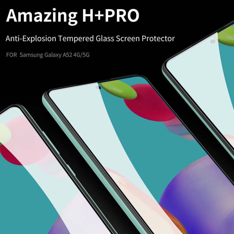 گلس گوشی سامسونگ گلکسی A52 نیلکین مدل Amazing H Plus Pro - Nillkin Amazing H Plus Pro GALAXY A52 Screen Protector