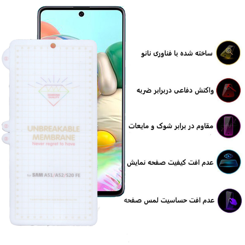 گلس گوشی سامسونگ Galaxy A52 بوف مدل Hg01 - Buff Hg01 Galaxy A52 Screen Protector